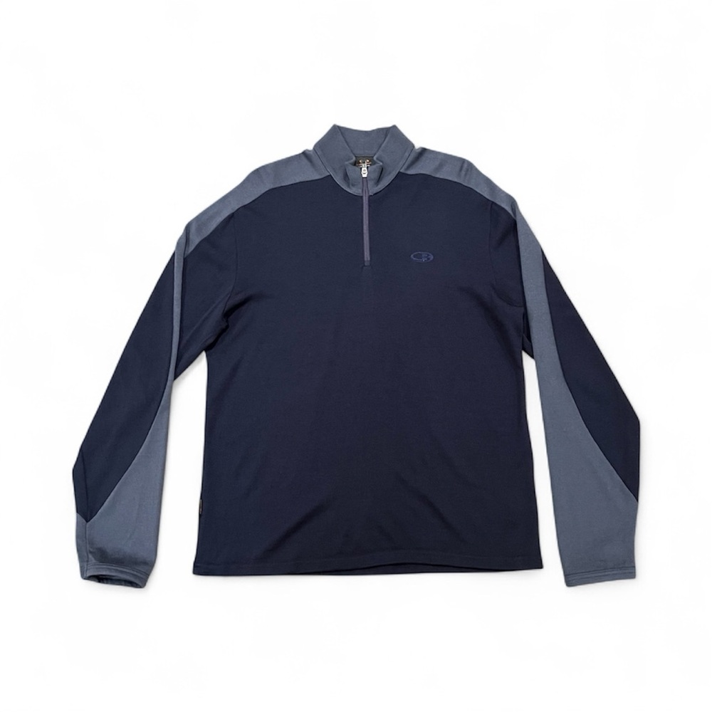 Icebreaker Men’s Sport 320 Merino Wool 1/4 Zip Pullover Sweater Navy XL Outdoor‎